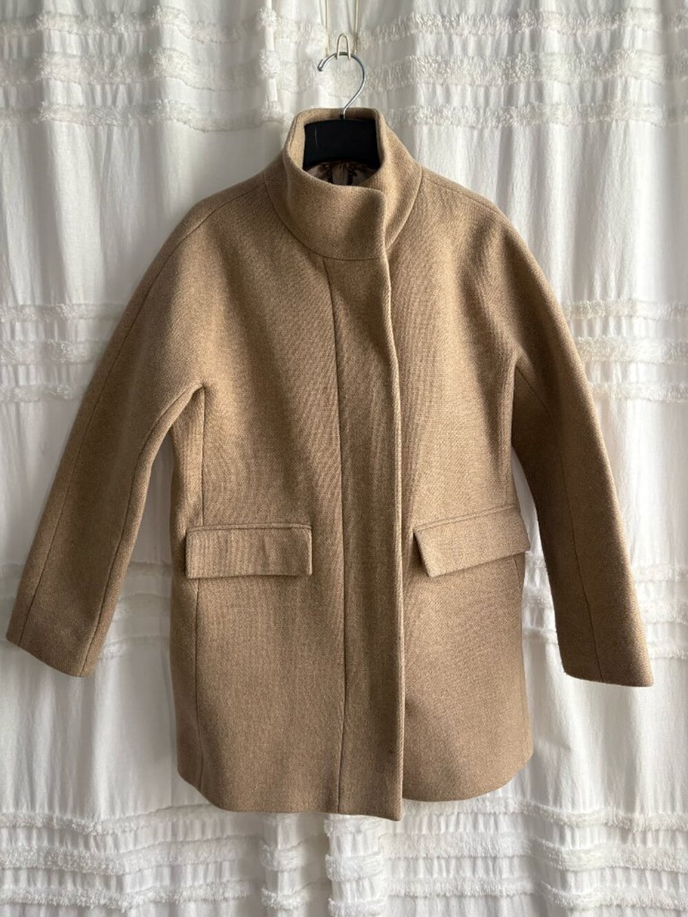 J.Crew Stadium-Cloth Cocoon Coat | Size 8 - Picture 7 of 10